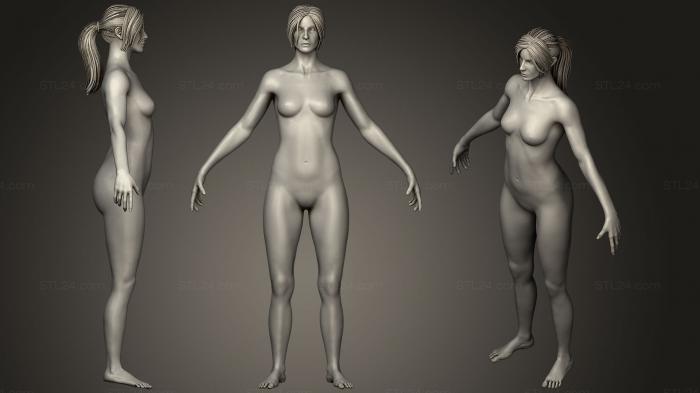 Статуэтки люди (Изучение анатомии, STKH_0258) 3D модель для ЧПУ станка